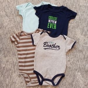Carter's onesie bundle.  Size 12mo.
